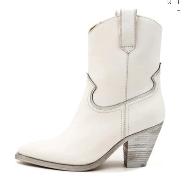 GOLO Off-White Genuine Sheep skin upper and Genuine Pig inside Western Boots - Picture 16 of 16